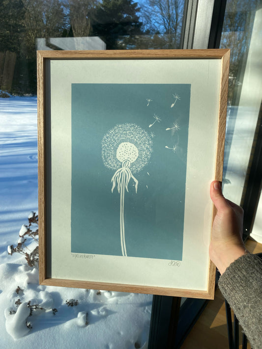 MÆLKEBØTTE - Linoleumstryk