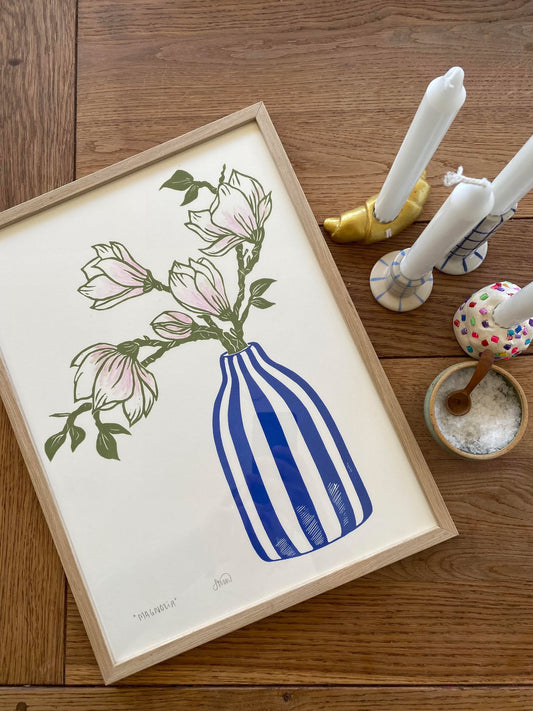 Linoleumstryk - Magnolia - Trykværk