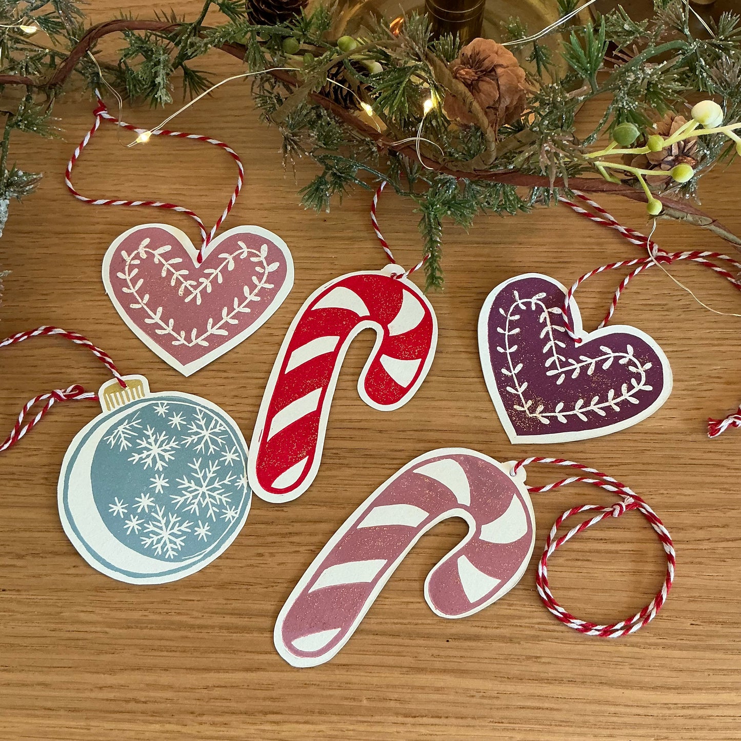 JULEHJERTE (rosa) - Julepynt