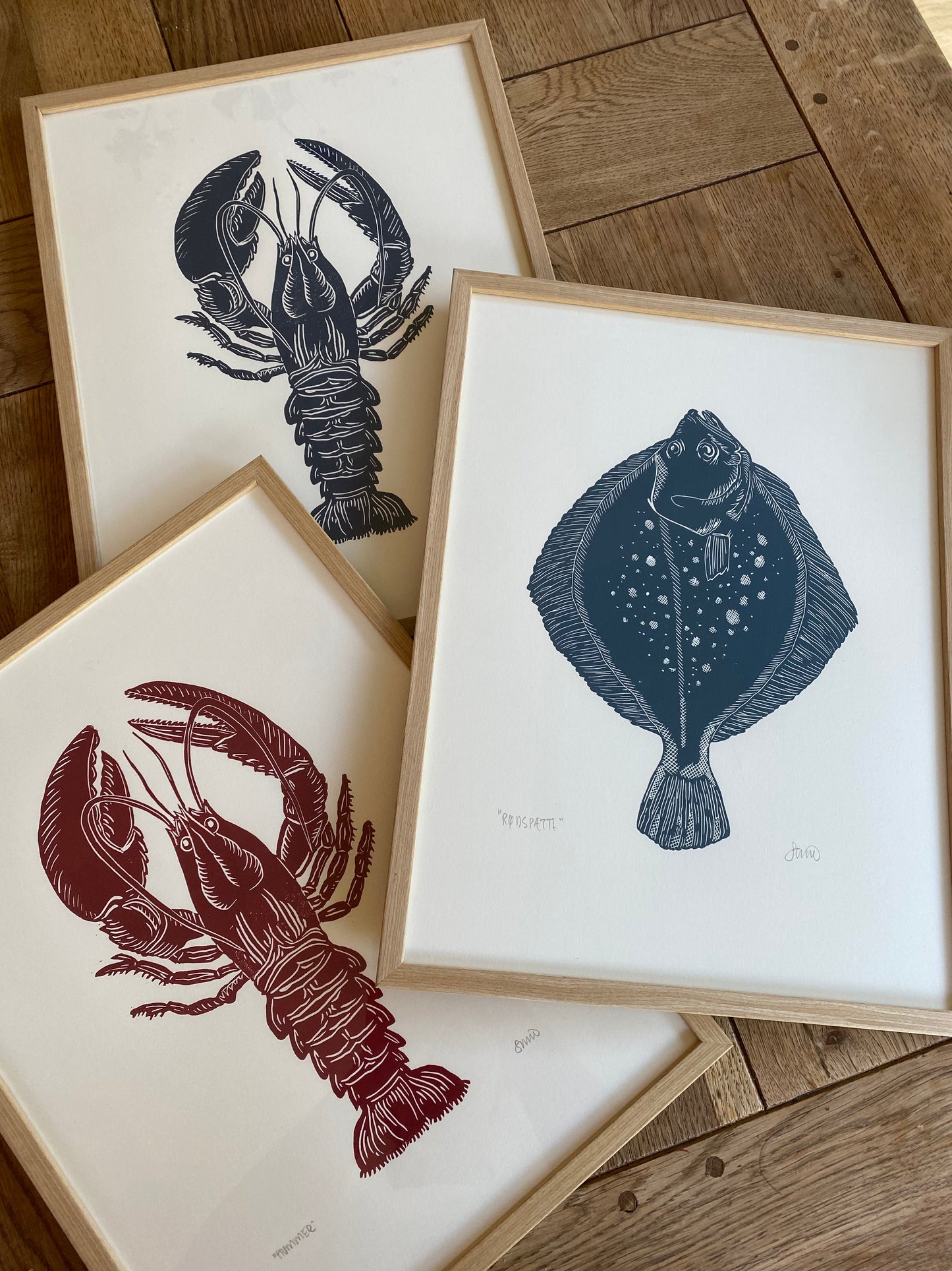 RØDSPÆTTE - Linoleumstryk