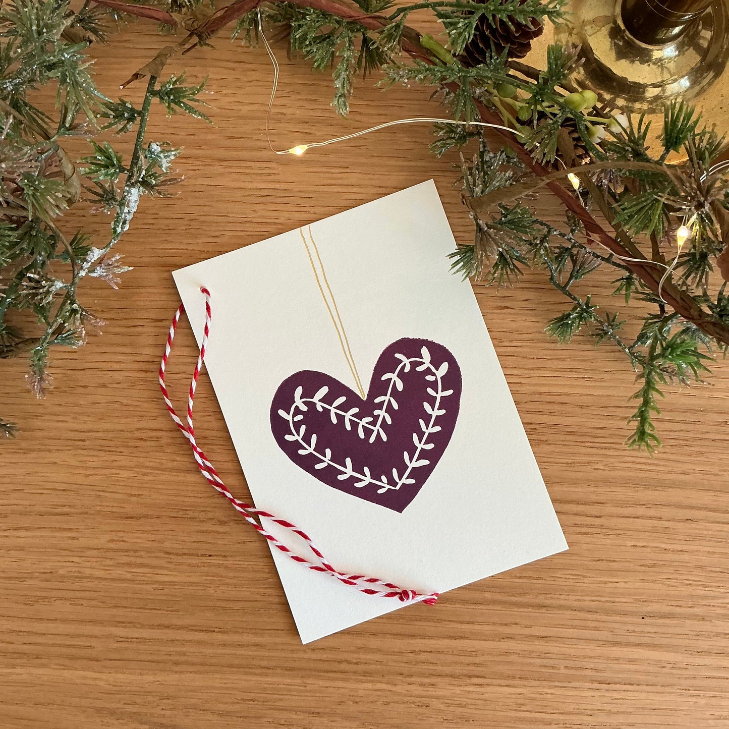 JULEHJERTE (lilla) - Julekort