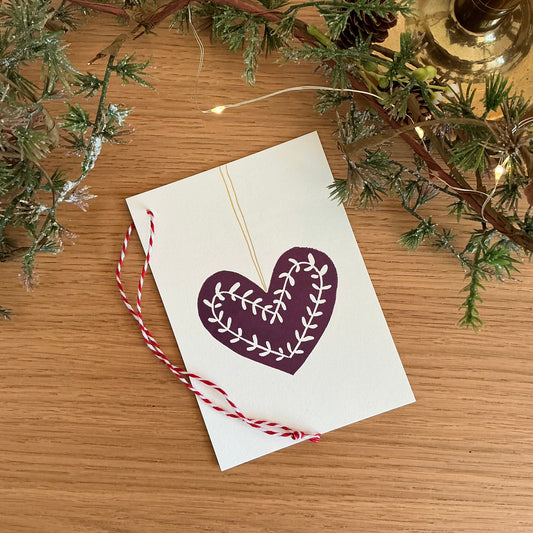 JULEHJERTE (lilla) - Julekort