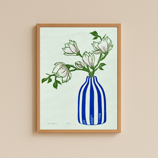 MAGNOLIA - Linoleumstryk