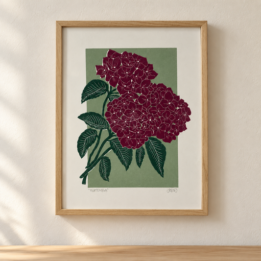 HORTENSIA - Linoleumstryk